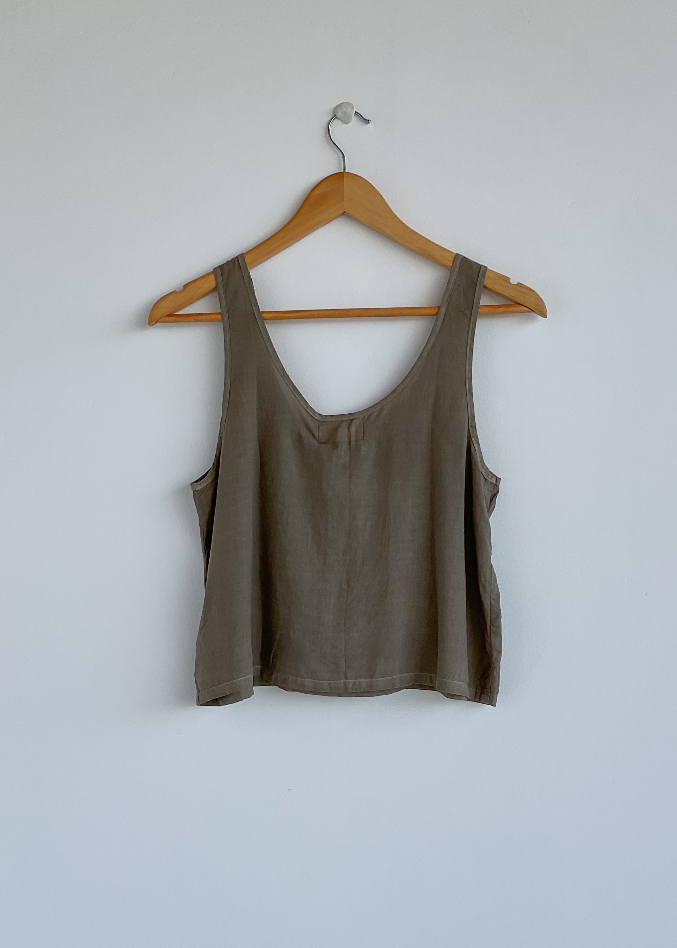 plant dyed vest top, sleeveless top