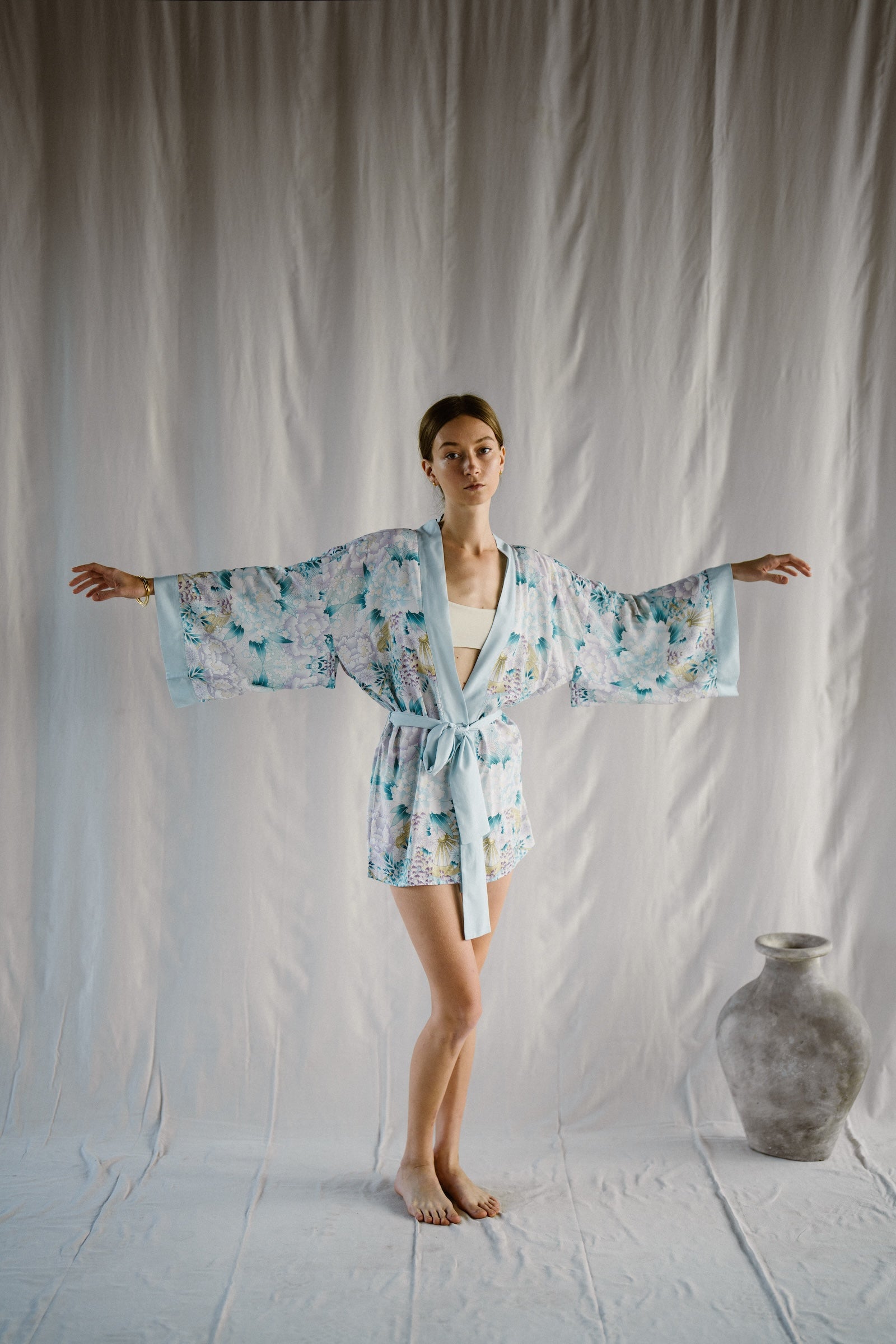 Kiku Flower Kimono Fern EcoVero