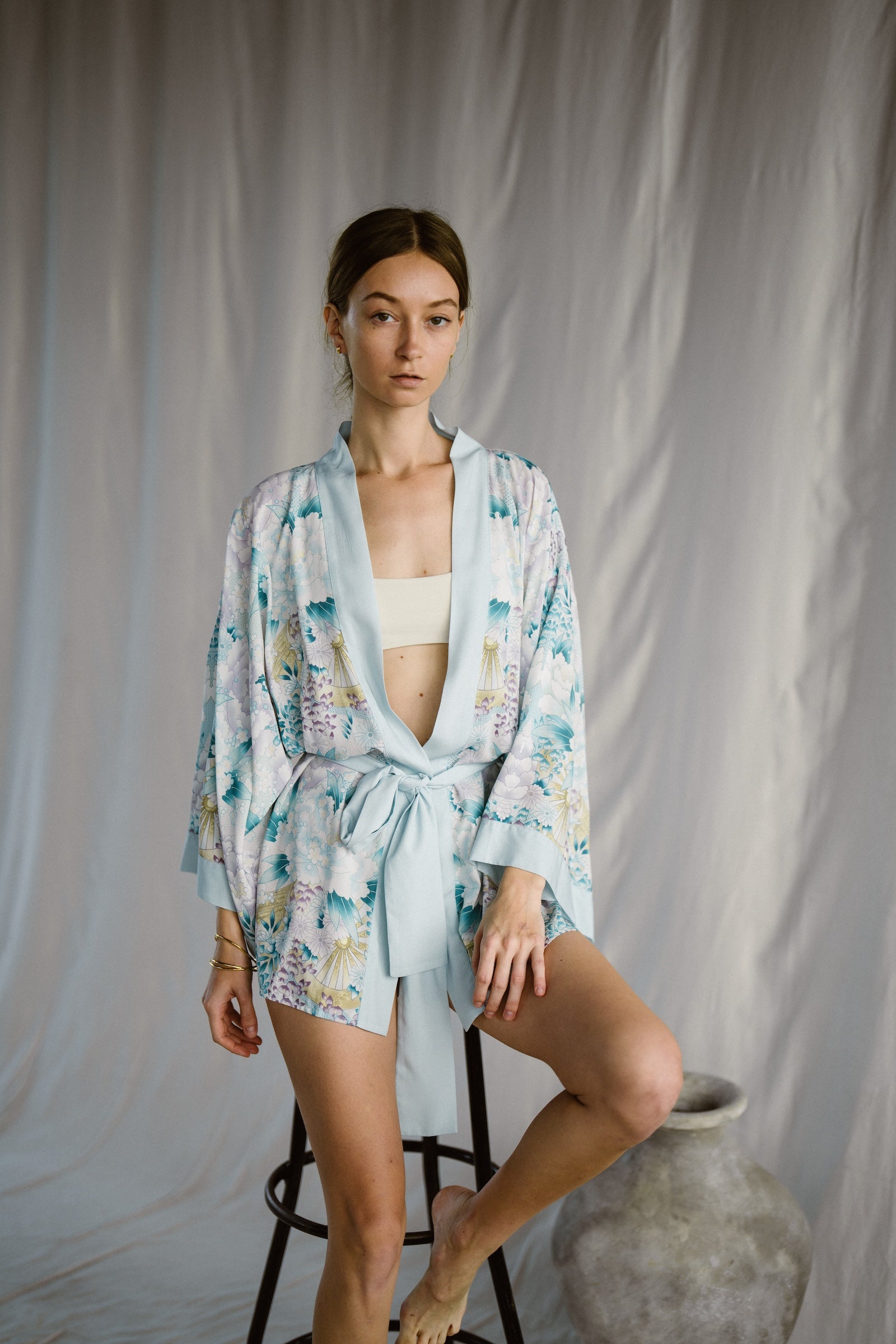 Kiku Flower Kimono Fern EcoVero