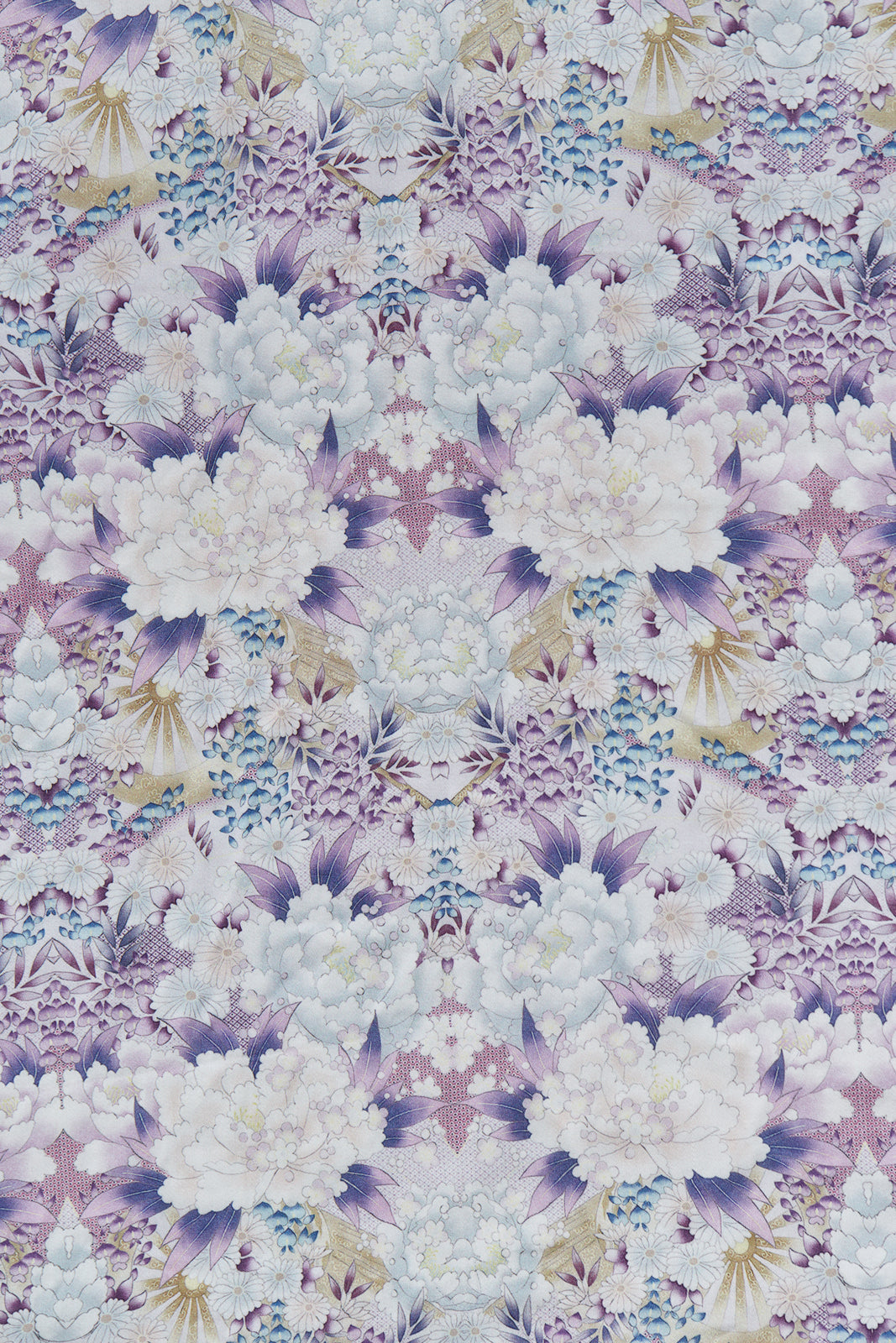 Purple floral tencel print
